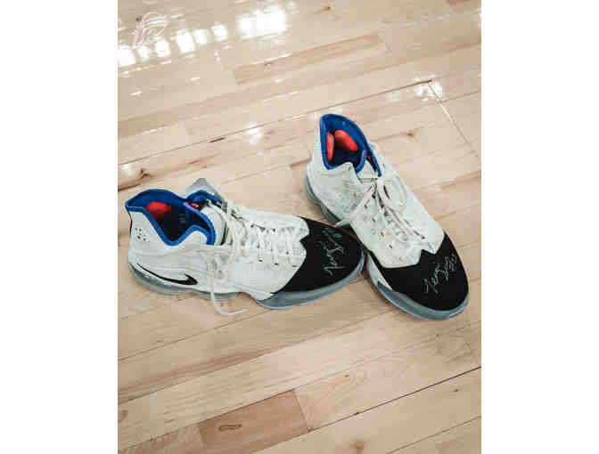 Phoenix Mercury Practice Jersey & Nike LeBron Shoes Autographed by Jennie Simms