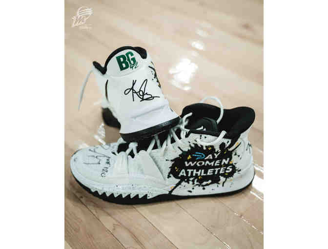 Custom Nike 'Pay Women Athletes' Kyrie Shoes Autographed by Reshanda Gray