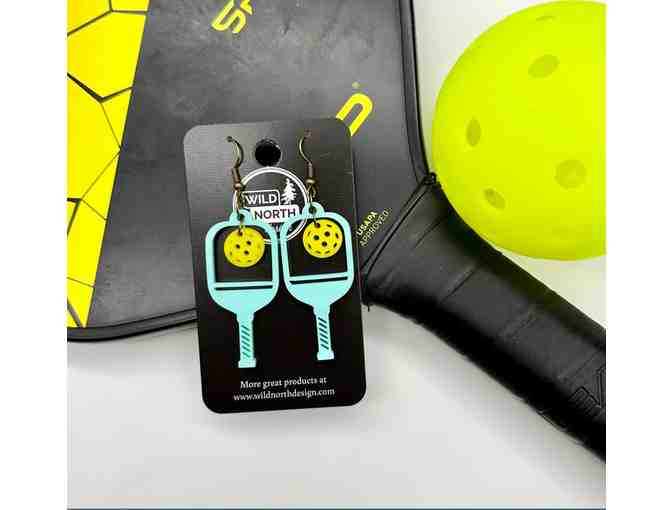 I22 Acrylic Pickleball Paddle Earrings