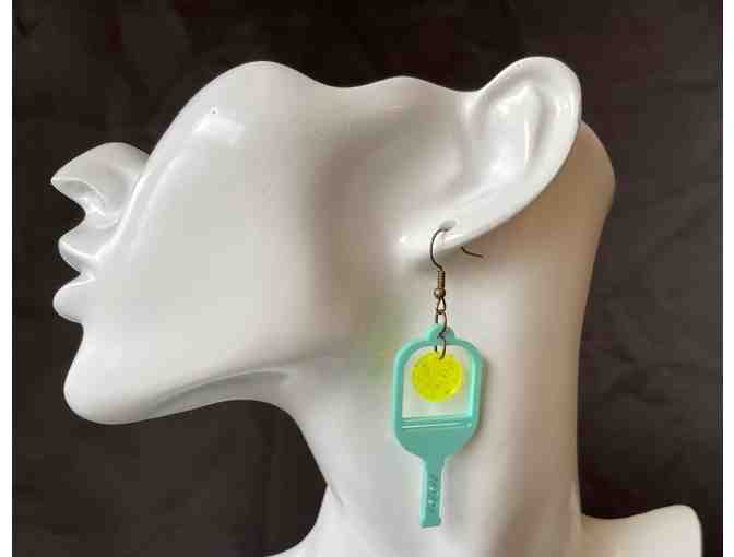 I22 Acrylic Pickleball Paddle Earrings