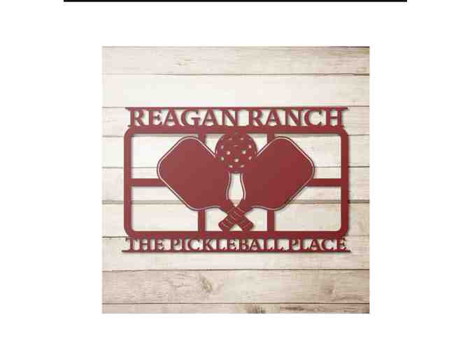 G07 Personalized 14' Pickleball Metal Wall Art