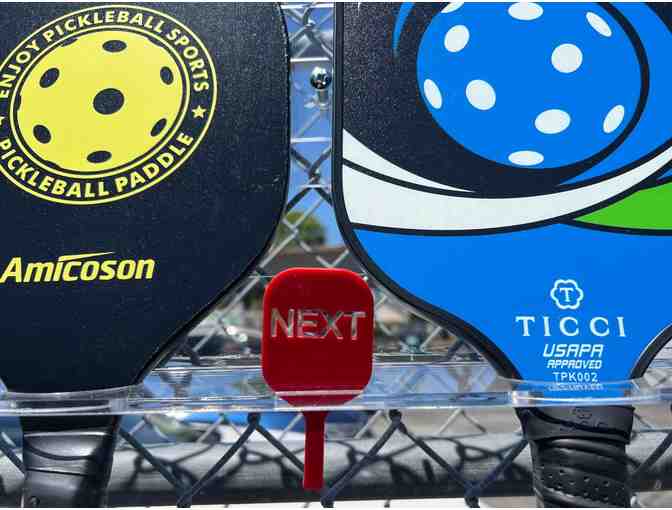 D12 Pickleball Paddle Rack - Clear Acrylic