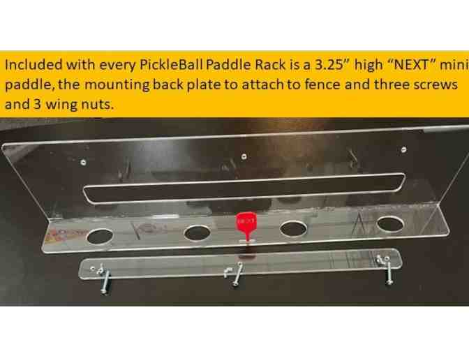 D12 Pickleball Paddle Rack - Clear Acrylic
