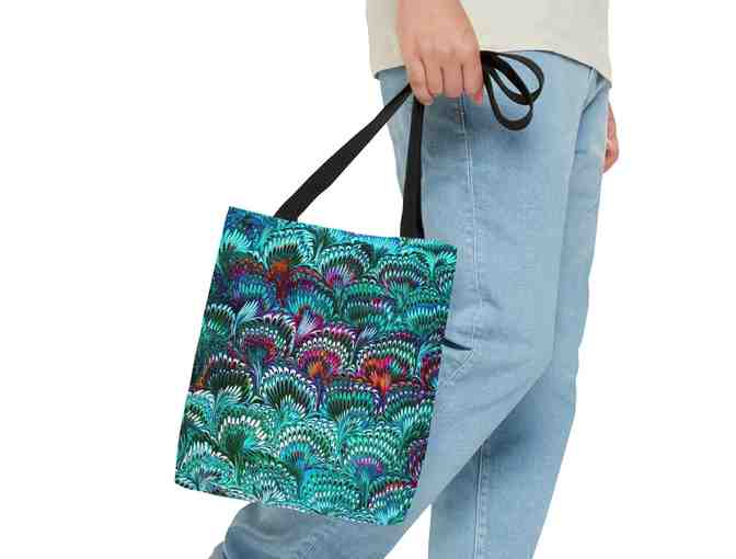 E10 Peacock Feather Tote Bag