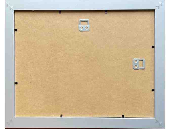 H14 ' Pastel Sky & Reflections on a Low Country Marsh' Framed 10'x13' Print of Painting