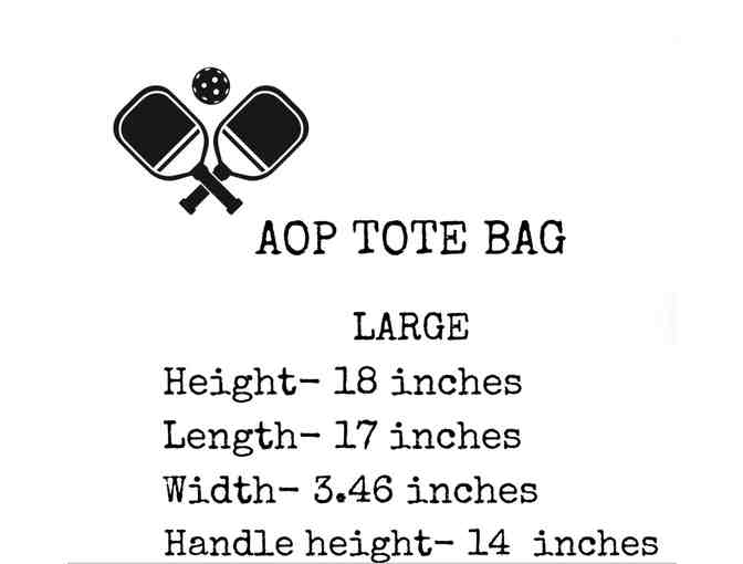 E07 Pickleball Tote Bag