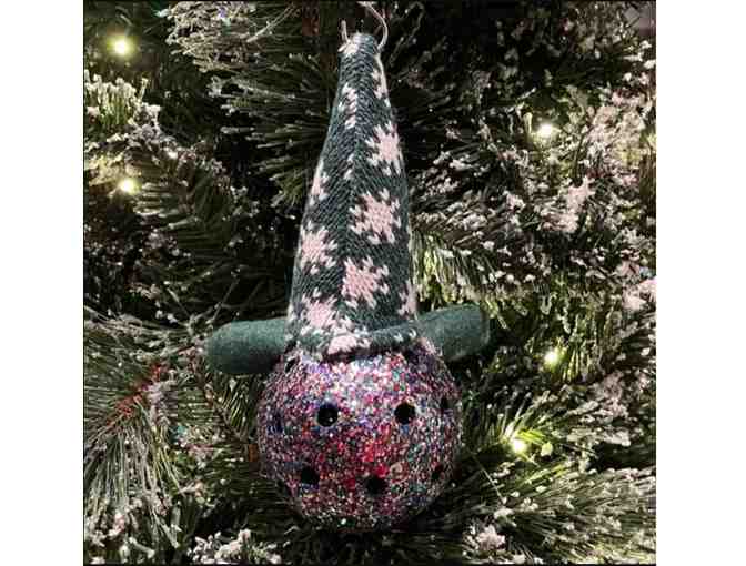 O02 Upcycled Pickleball Ornament #2