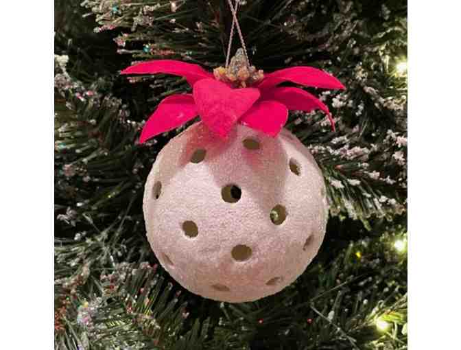 O03 Upcycled Pickleball Ornament #3