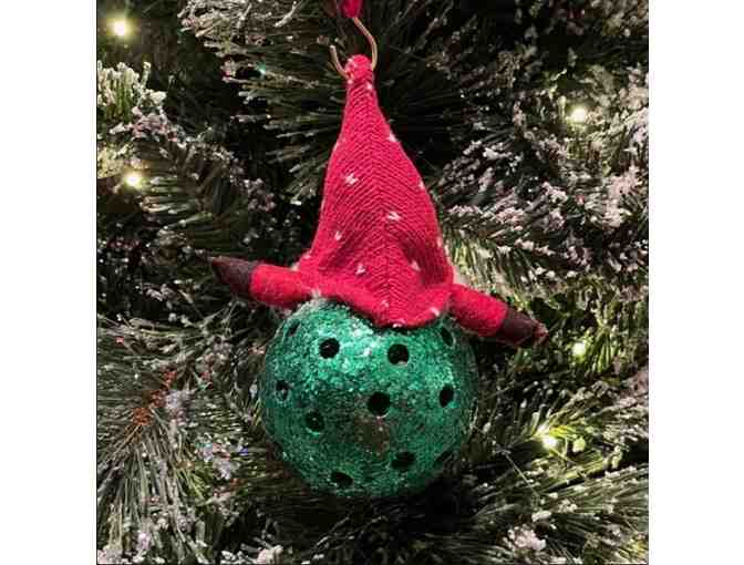 O06 Upcycled Pickleball Ornament #6