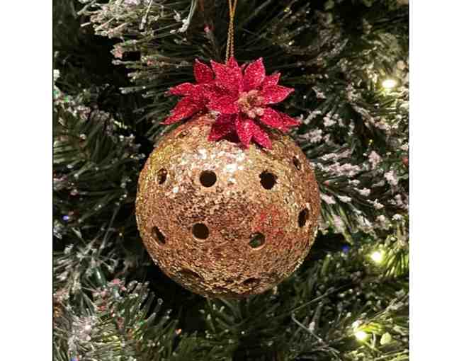 O09 Upcycled Pickleball Ornament #9