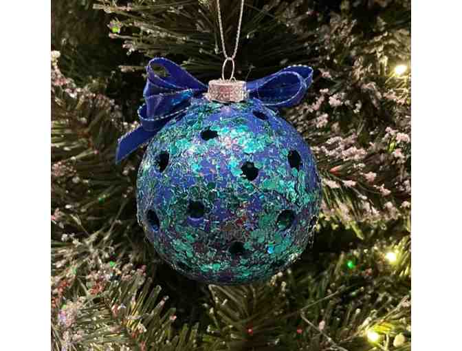O13 Upcycled Pickleball Ornament #13