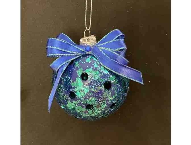 O13 Upcycled Pickleball Ornament #13