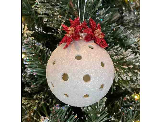 O23 Upcycled Pickleball Ornament #23