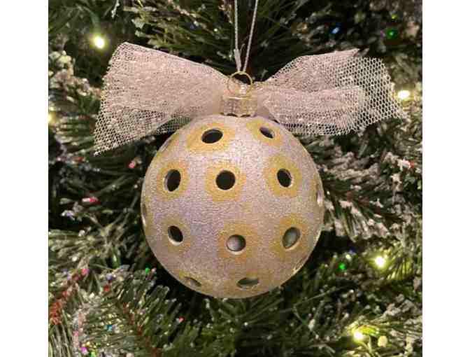 O27 Upcycled Pickleball Ornament #27