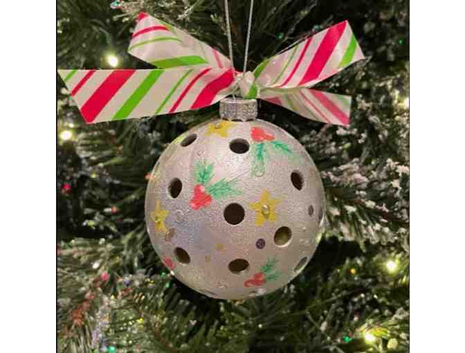 O37 Upcycled Pickleball Ornament #37