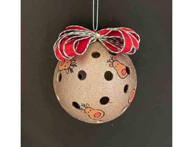 O39 Upcycled Pickleball Ornament #39