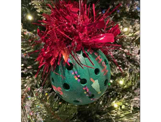 O30 Upcycled Pickleball Ornament #30