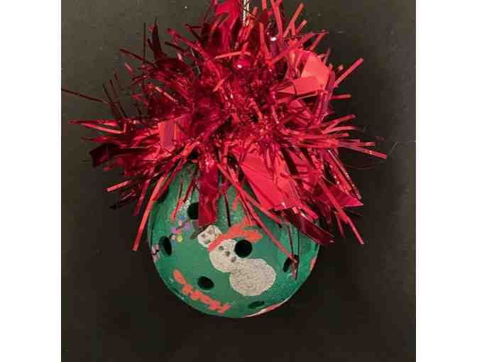 O30 Upcycled Pickleball Ornament #30