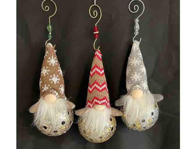 N04 Upcycled Pickleball Ornament Trio #4