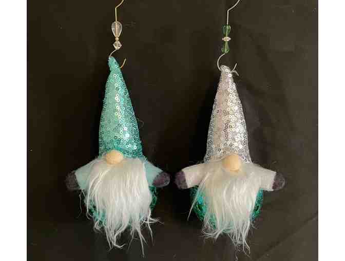 N08 Upcycled Pickleball Ornament Duo #8