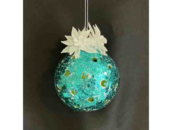 O28 Upcycled Pickleball Ornament #28