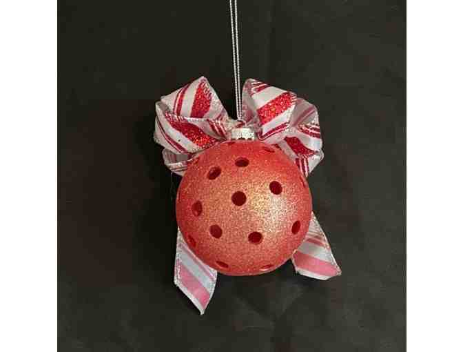 O26 Upcycled Pickleball Ornament #26