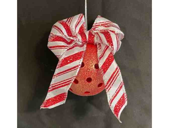 O26 Upcycled Pickleball Ornament #26