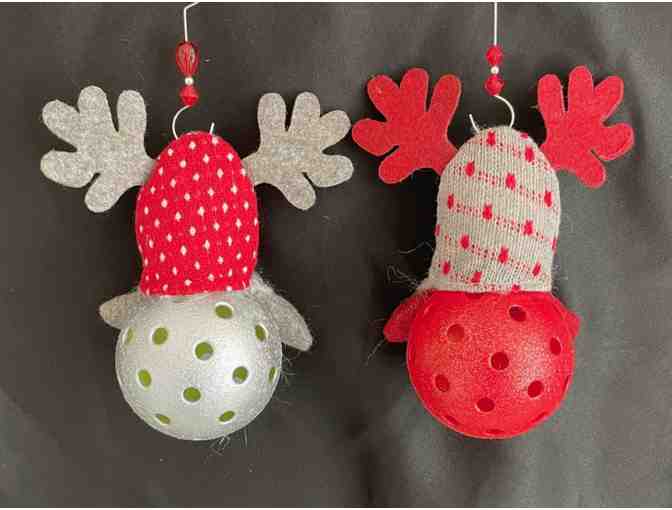N11 Upcycled Pickleball Ornament Duo #11
