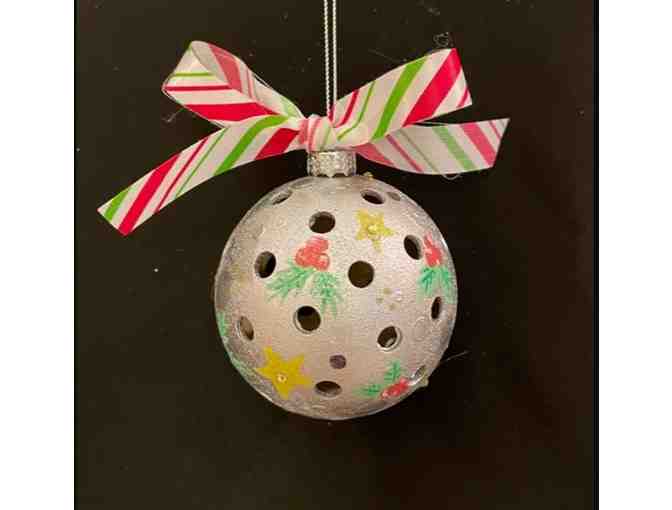 A17 Upcycled Pickleball Ornament #17