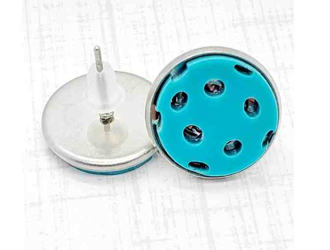 B13 Pickleball Stud Earrings, Blue
