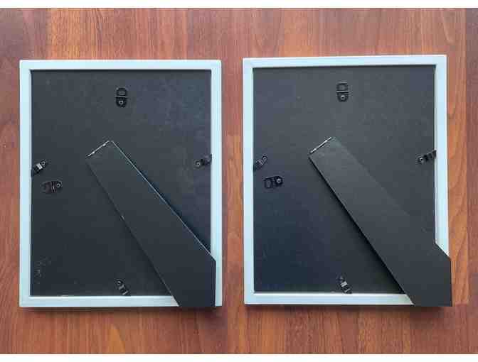 C02 Pair of Pickleball Paddle Giclee Prints, Framed 8'x10'