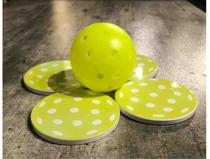 L09 Pickleball Coasters, Set of 4