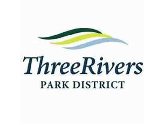 Three Rivers driving range pass and Steele & Hops gift certificate
