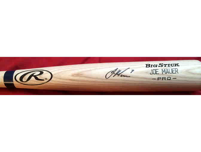 Joe Mauer Twins Signed Full Size Big Stick Baseball Bat