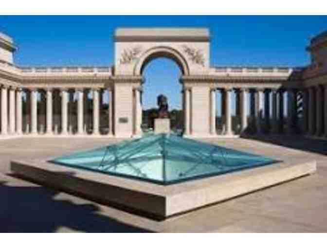 (4) Four VIP General Admission Guest Passes to de Young or Legion of Honor Museum