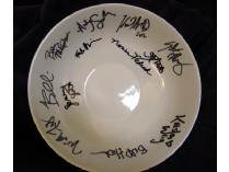 Bowl Autographed by SNL Cast
