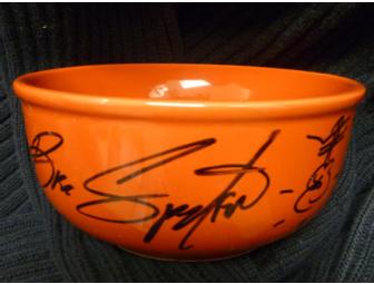 Bowl Autographed by Bruce Springsteen and Joe Grushecky