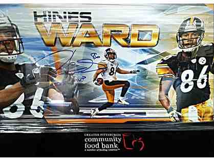 Hines Ward Signed Panoramic Framed Picture