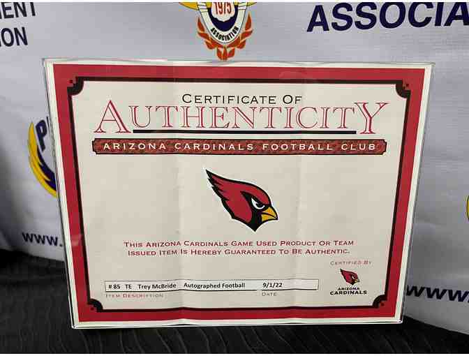 Autographed AZ Cardinals Football