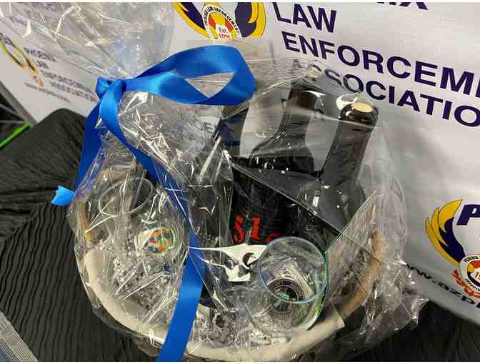 ALEES Thin Blue Line Wine Basket