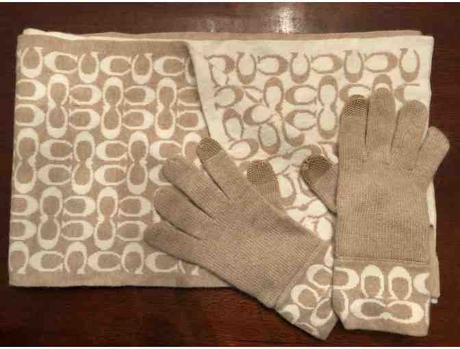 Coach Scarf and Gloves