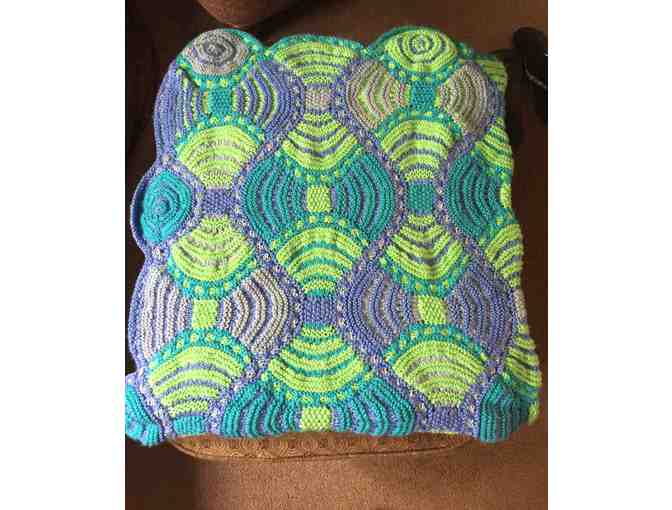 Hand Knit Patchwork Quilt