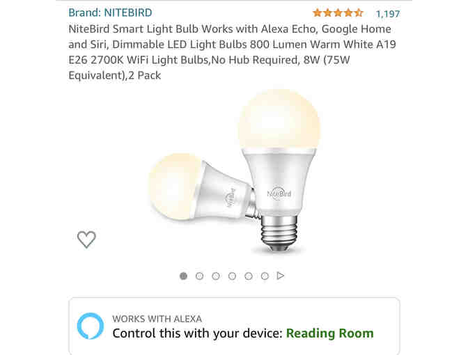 Echo Flex with NiteBird Smart Light Bulb and TanTan Smart Plug