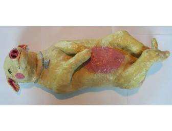 Handmade Yellow Lab Paper Mache