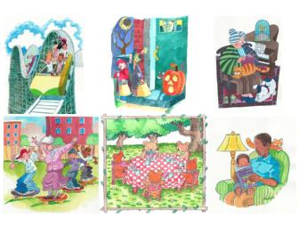 Custom Hand Painted Bookcase