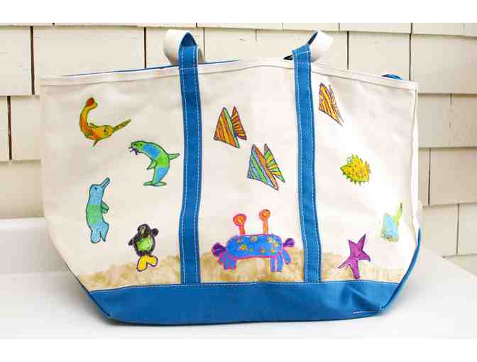 Miss Q's Second Grade Painted Canvas Bag