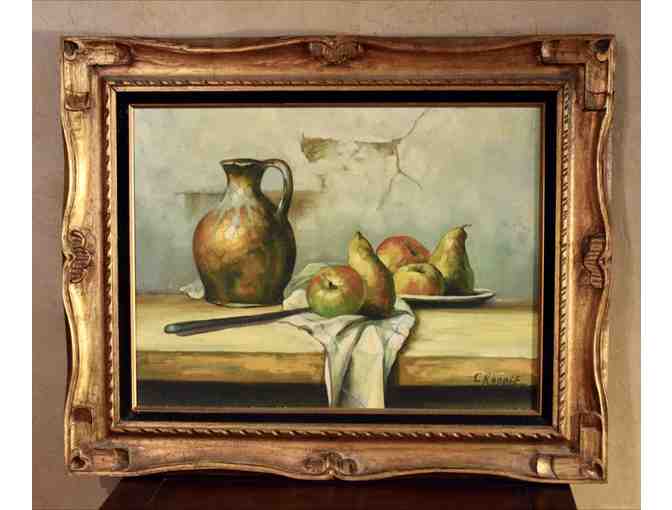 'Pears & Jug' Original Oil