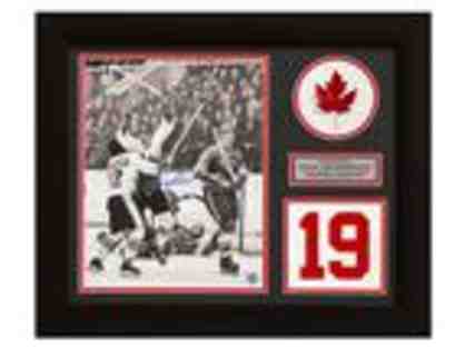 Paul Henderson Team Canada Autographed Summit Series 20x24 Jersey Number Frame