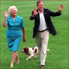 President George H. W. Bush and Mrs. Barbara Bush