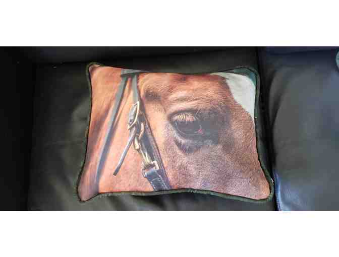 Eye of the Horse Throw Pillow - Photo 1